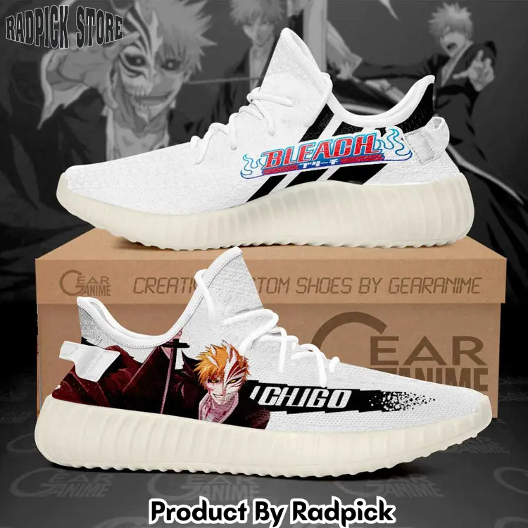 Ichigo kurosaki half hollow yeezy shoes anime  rp818181